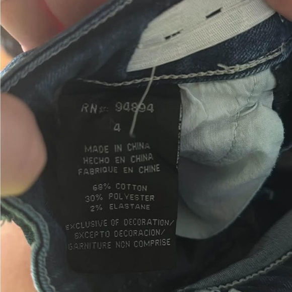 Girls size 4 Rockin C jeans - Picture 3 of 4